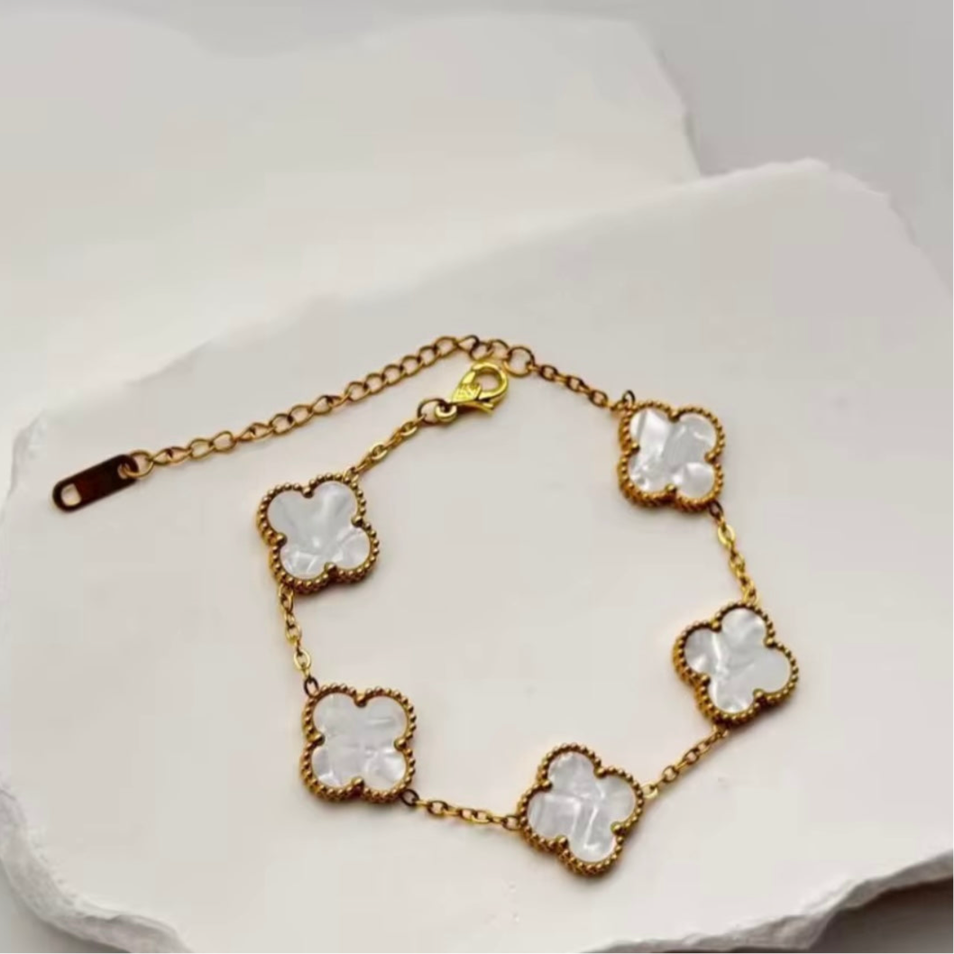 Lucky Bracelet (Marble White)